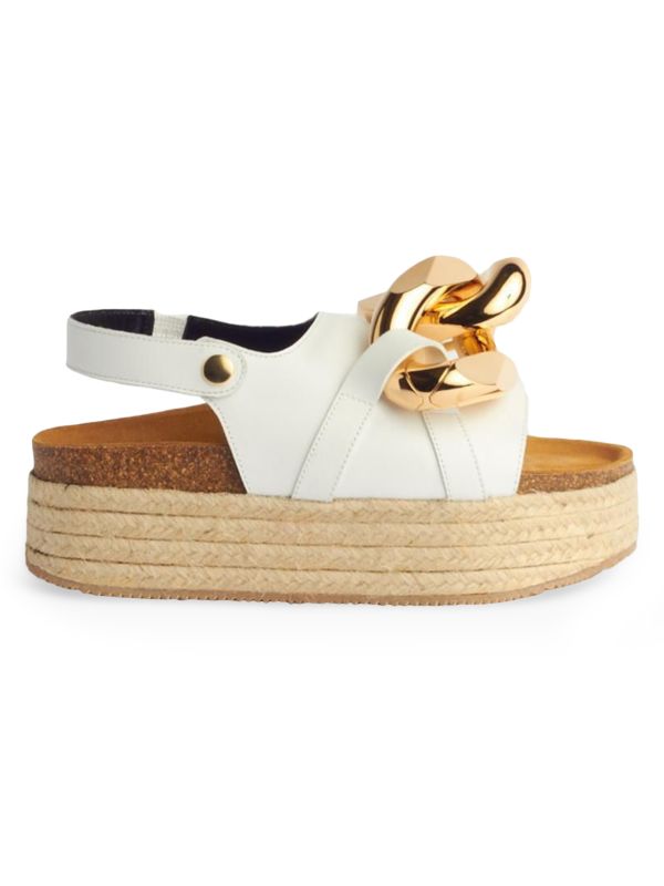 JW Anderson Chain Espadrille Platform Sandals